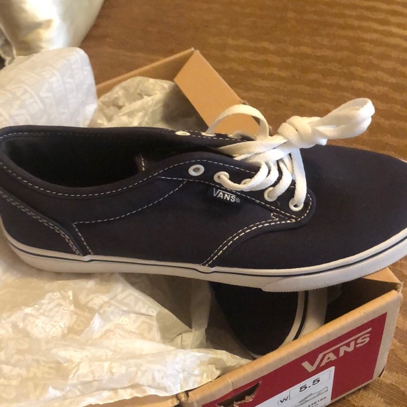 Kids vans shoes Atwood low canvas navy /wight - Picture 2 of 4